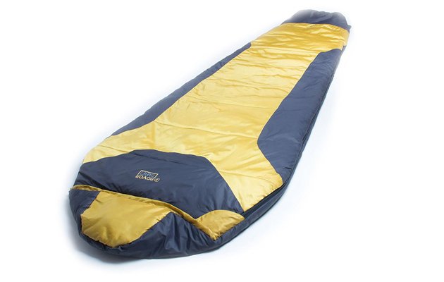 sleeping bag on backpack